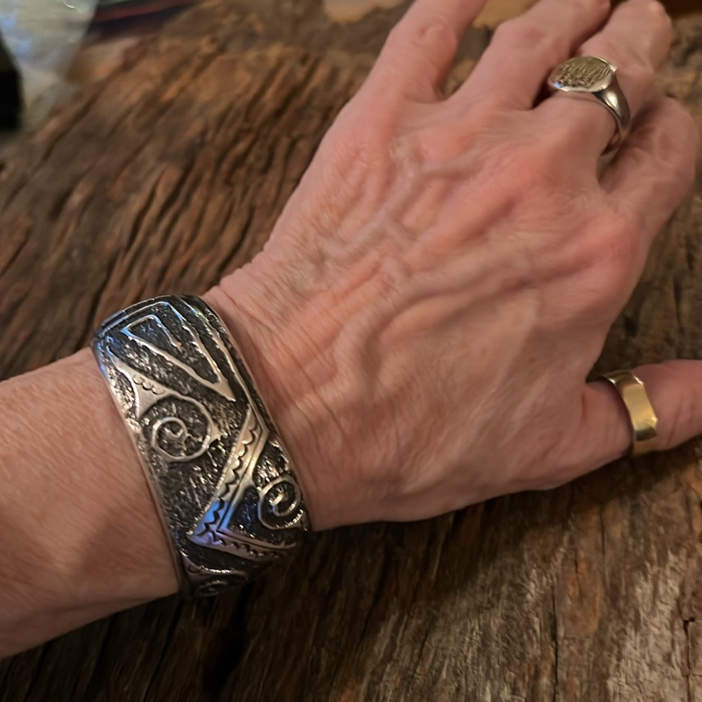 Sterling Silver Navajo Cuff Bracelet